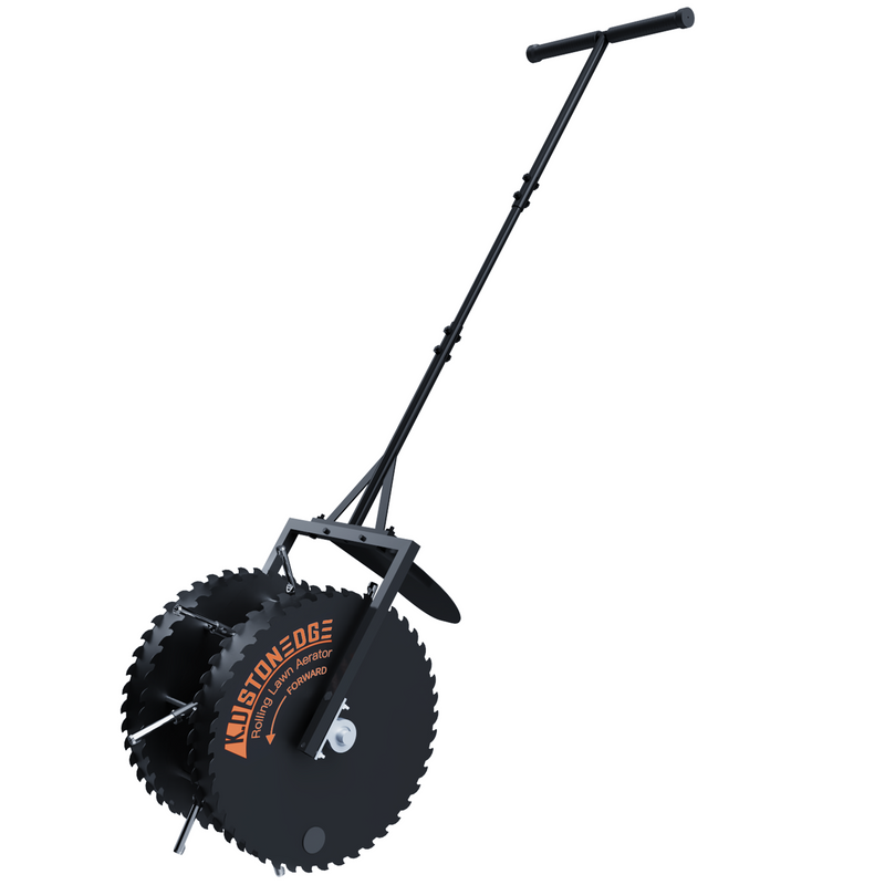 Rolling Lawn Aerator Yard Compacted Soil Loosening Manual Coring Tool
